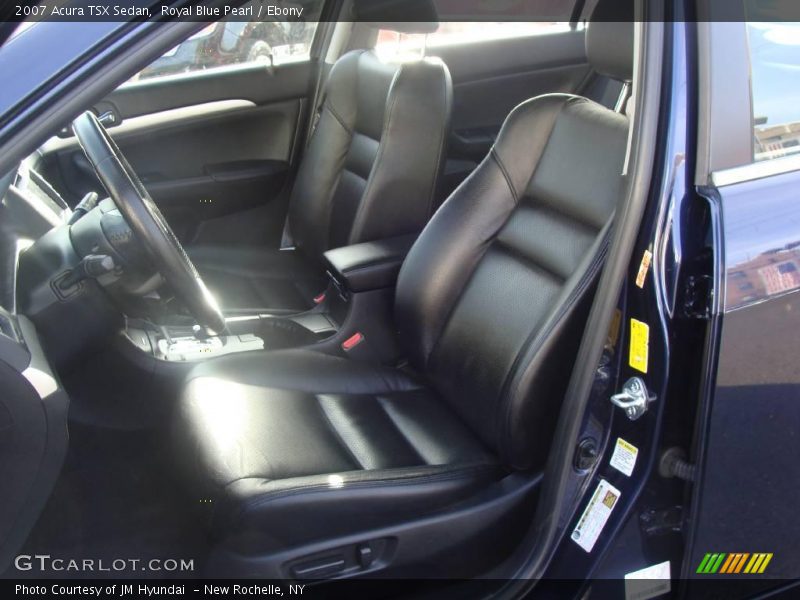 Royal Blue Pearl / Ebony 2007 Acura TSX Sedan