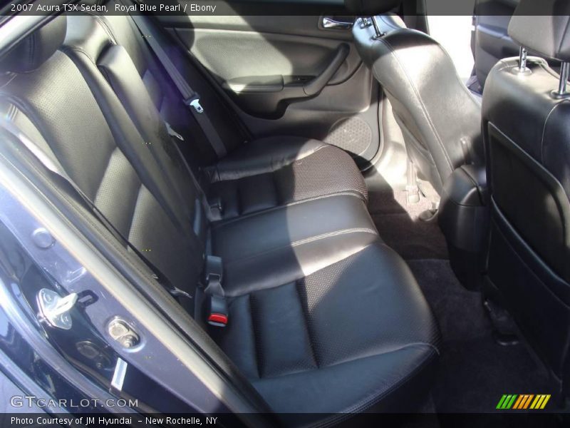 Royal Blue Pearl / Ebony 2007 Acura TSX Sedan