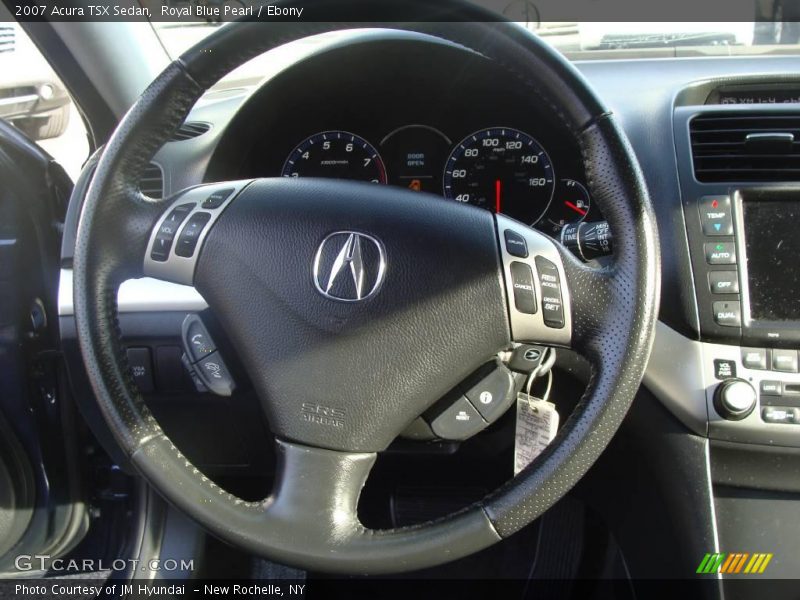 Royal Blue Pearl / Ebony 2007 Acura TSX Sedan