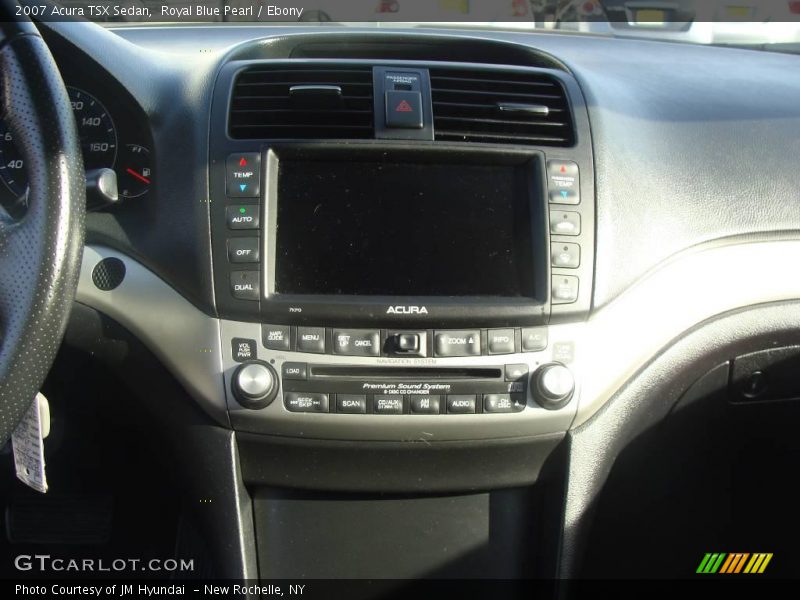 Royal Blue Pearl / Ebony 2007 Acura TSX Sedan