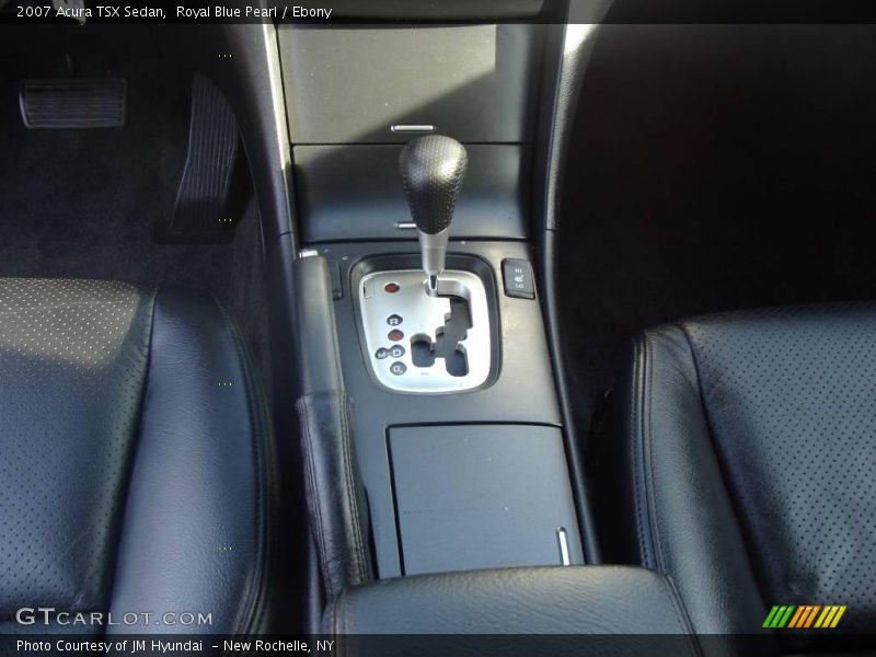 Royal Blue Pearl / Ebony 2007 Acura TSX Sedan