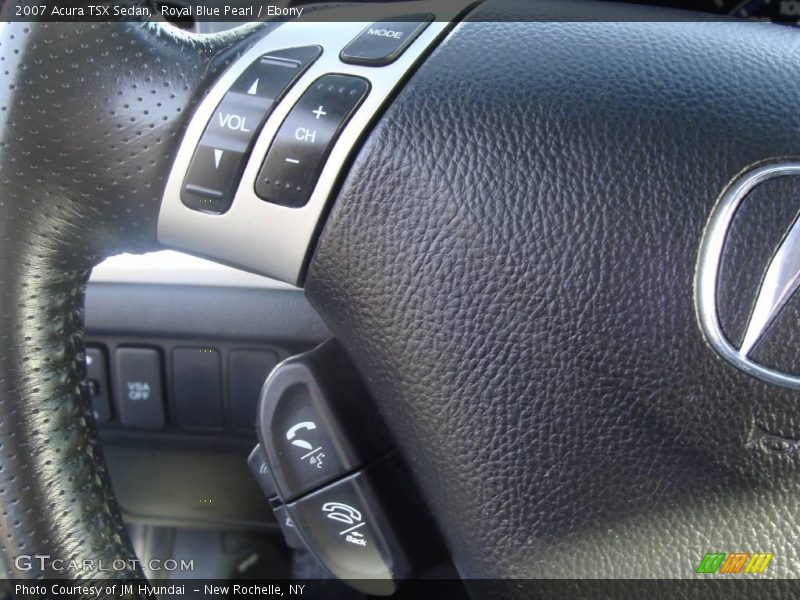 Royal Blue Pearl / Ebony 2007 Acura TSX Sedan