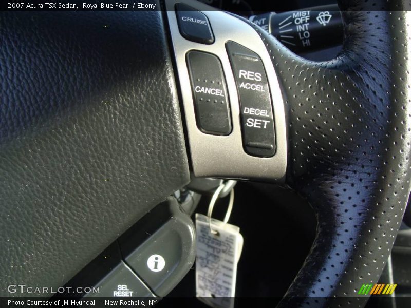 Royal Blue Pearl / Ebony 2007 Acura TSX Sedan