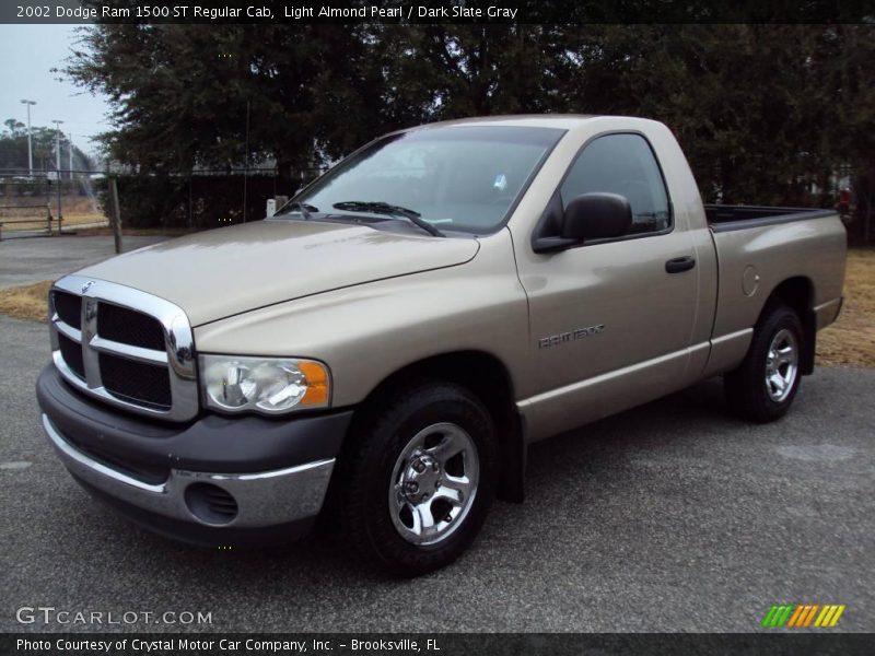 Light Almond Pearl / Dark Slate Gray 2002 Dodge Ram 1500 ST Regular Cab