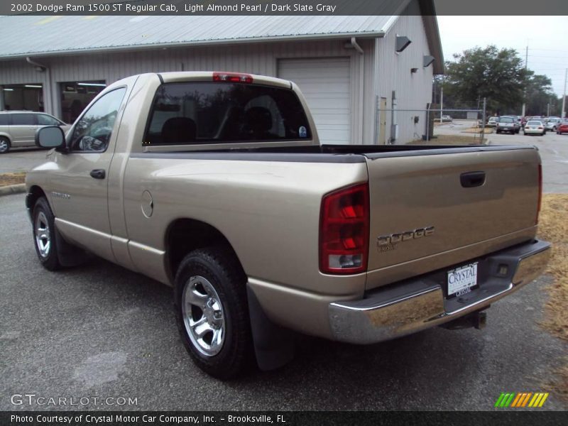 Light Almond Pearl / Dark Slate Gray 2002 Dodge Ram 1500 ST Regular Cab