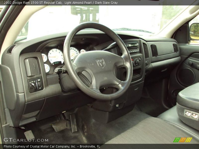 Light Almond Pearl / Dark Slate Gray 2002 Dodge Ram 1500 ST Regular Cab