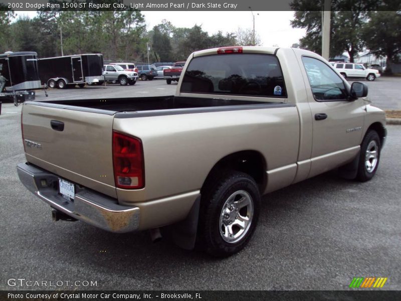 Light Almond Pearl / Dark Slate Gray 2002 Dodge Ram 1500 ST Regular Cab