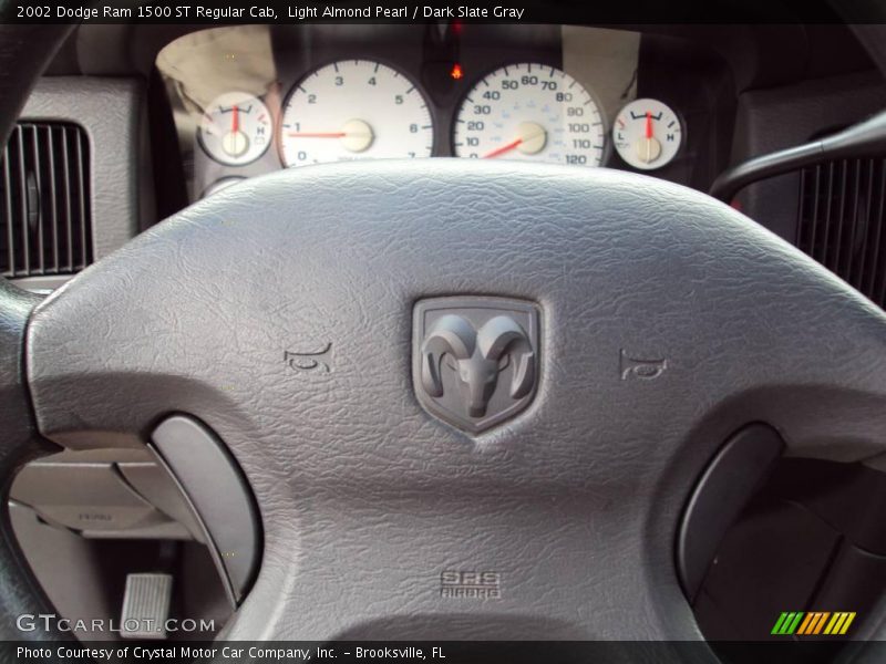 Light Almond Pearl / Dark Slate Gray 2002 Dodge Ram 1500 ST Regular Cab