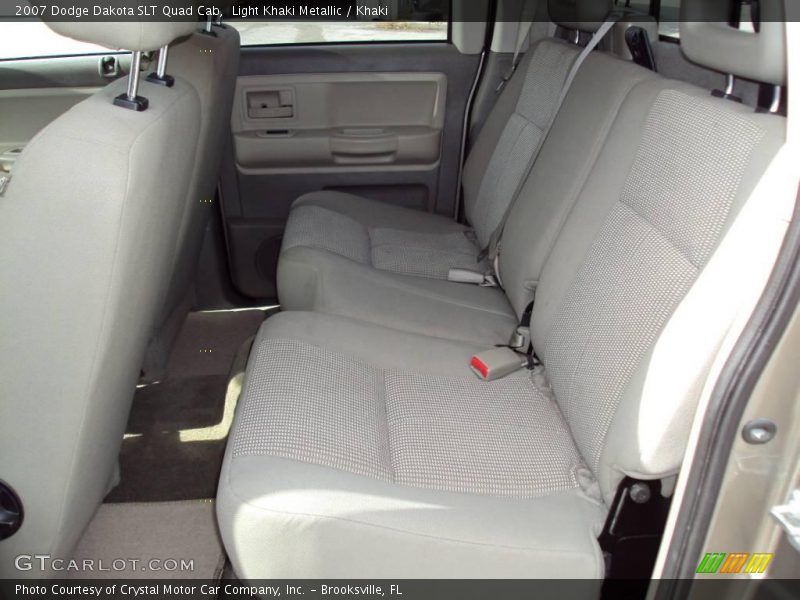 Light Khaki Metallic / Khaki 2007 Dodge Dakota SLT Quad Cab