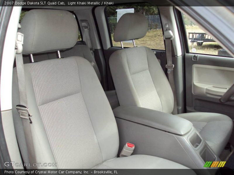 Light Khaki Metallic / Khaki 2007 Dodge Dakota SLT Quad Cab