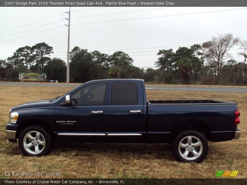 Patriot Blue Pearl / Medium Slate Gray 2007 Dodge Ram 1500 Thunder Road Quad Cab 4x4