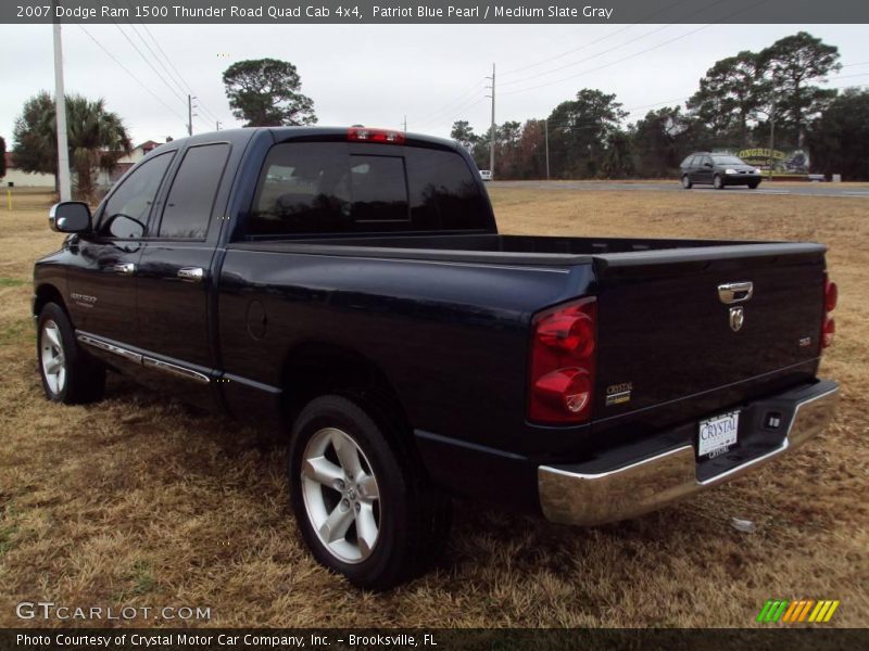 Patriot Blue Pearl / Medium Slate Gray 2007 Dodge Ram 1500 Thunder Road Quad Cab 4x4