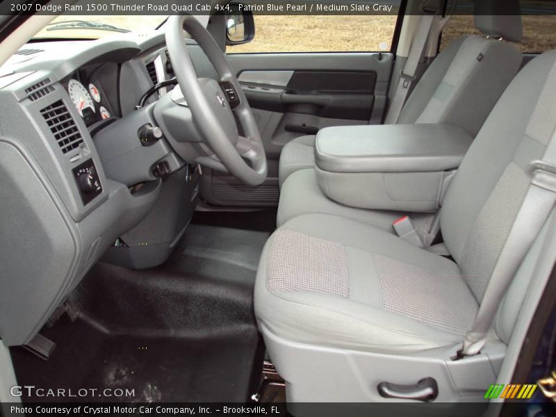 Patriot Blue Pearl / Medium Slate Gray 2007 Dodge Ram 1500 Thunder Road Quad Cab 4x4