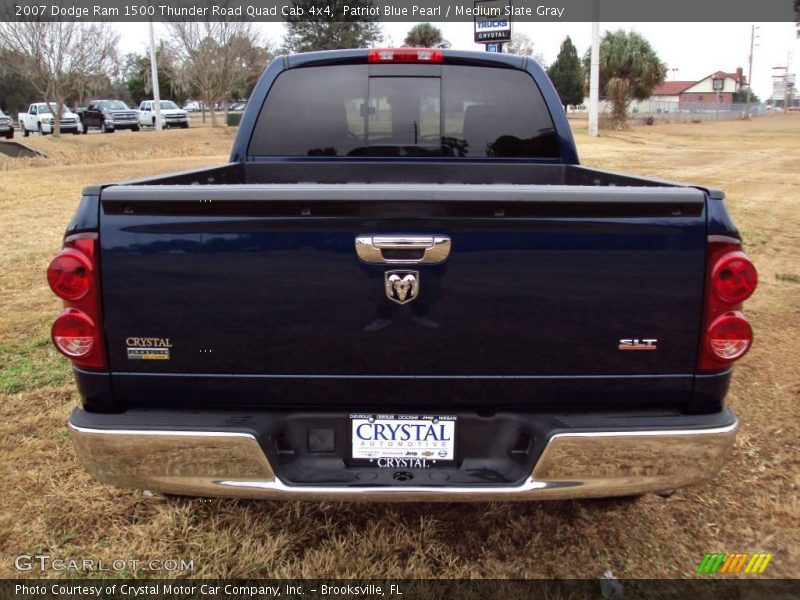 Patriot Blue Pearl / Medium Slate Gray 2007 Dodge Ram 1500 Thunder Road Quad Cab 4x4