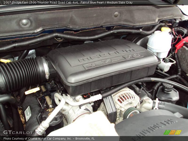 Patriot Blue Pearl / Medium Slate Gray 2007 Dodge Ram 1500 Thunder Road Quad Cab 4x4
