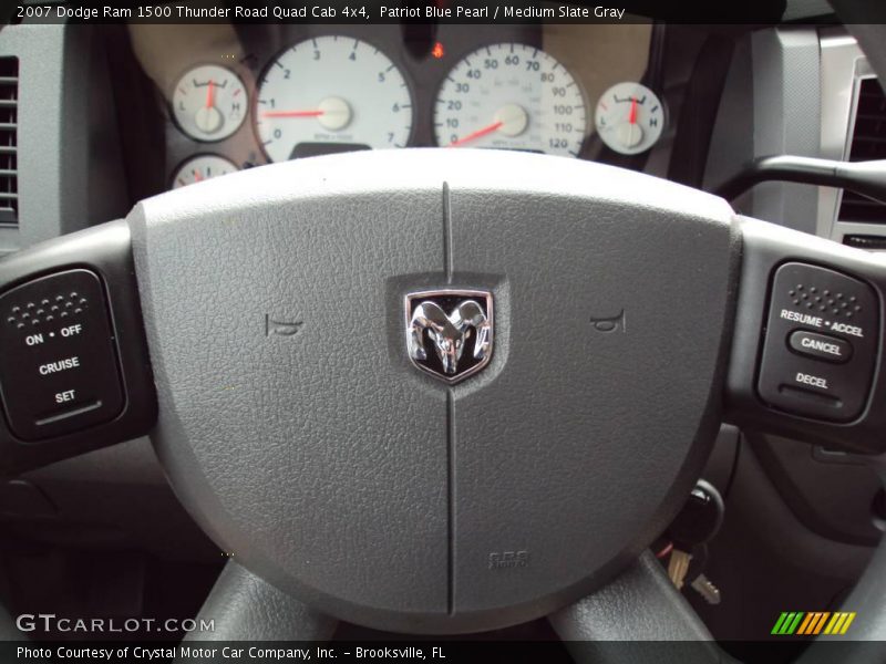 Patriot Blue Pearl / Medium Slate Gray 2007 Dodge Ram 1500 Thunder Road Quad Cab 4x4