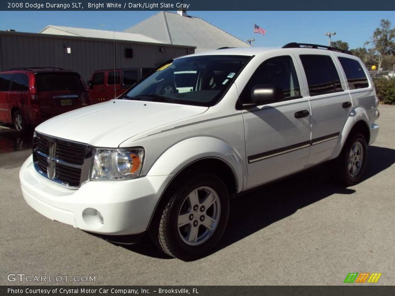 Bright White / Dark/Light Slate Gray 2008 Dodge Durango SLT