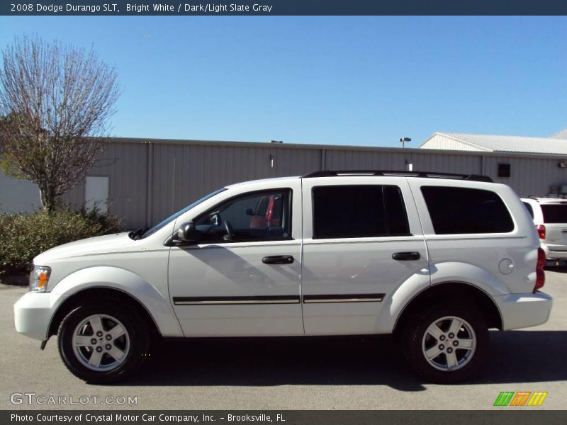 Bright White / Dark/Light Slate Gray 2008 Dodge Durango SLT