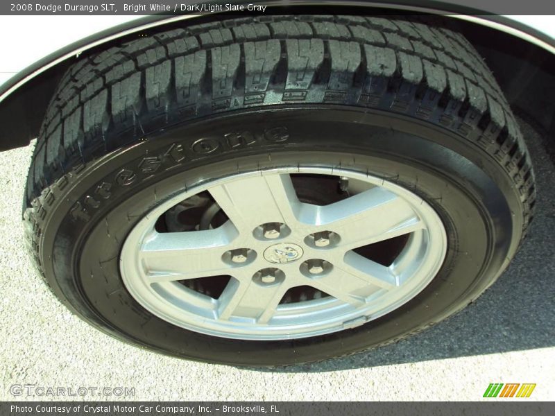 Bright White / Dark/Light Slate Gray 2008 Dodge Durango SLT