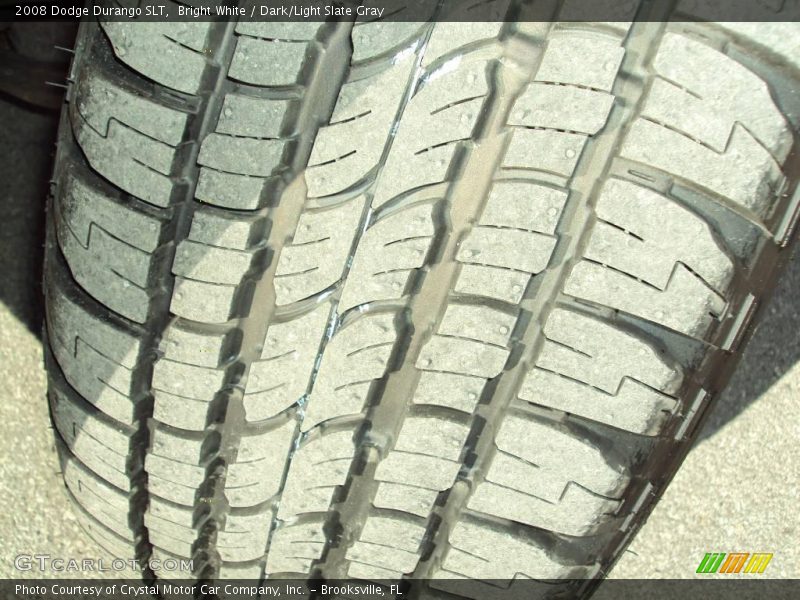 Bright White / Dark/Light Slate Gray 2008 Dodge Durango SLT