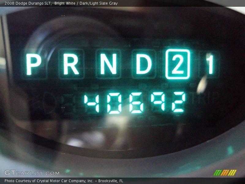 Bright White / Dark/Light Slate Gray 2008 Dodge Durango SLT