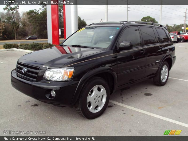 Black / Ash Gray 2007 Toyota Highlander Limited