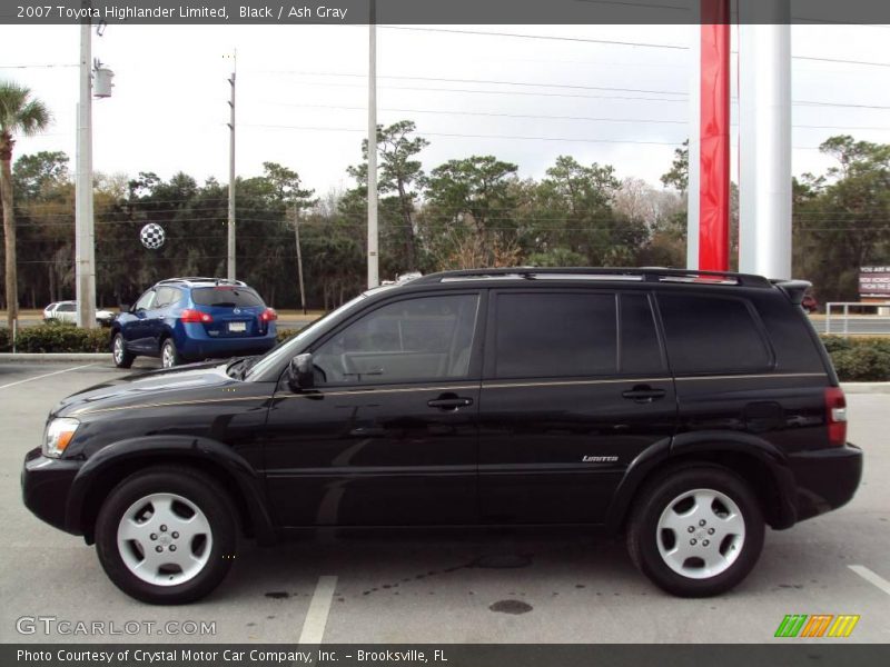 Black / Ash Gray 2007 Toyota Highlander Limited