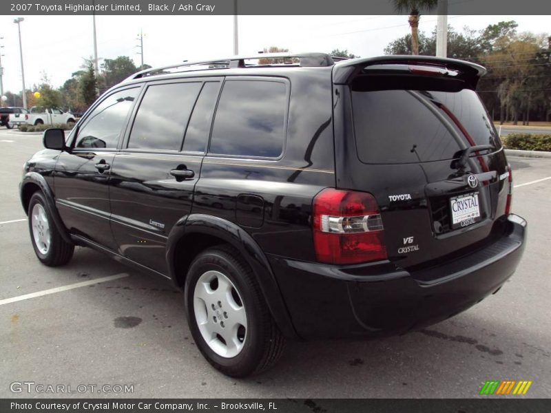 Black / Ash Gray 2007 Toyota Highlander Limited