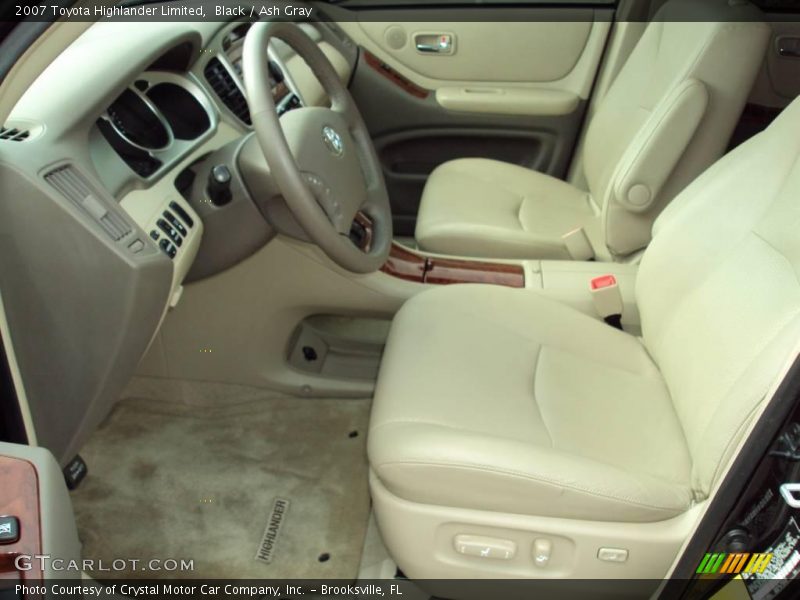 Black / Ash Gray 2007 Toyota Highlander Limited