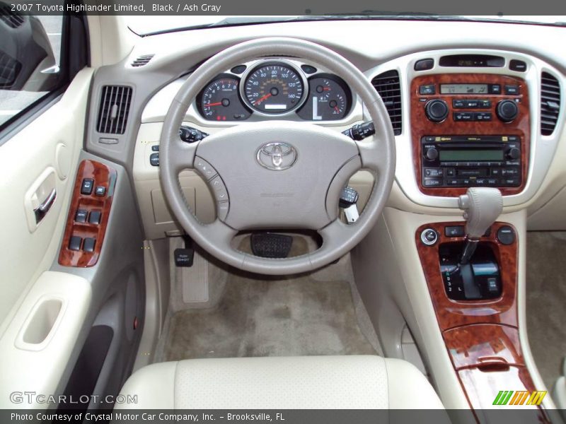 Black / Ash Gray 2007 Toyota Highlander Limited