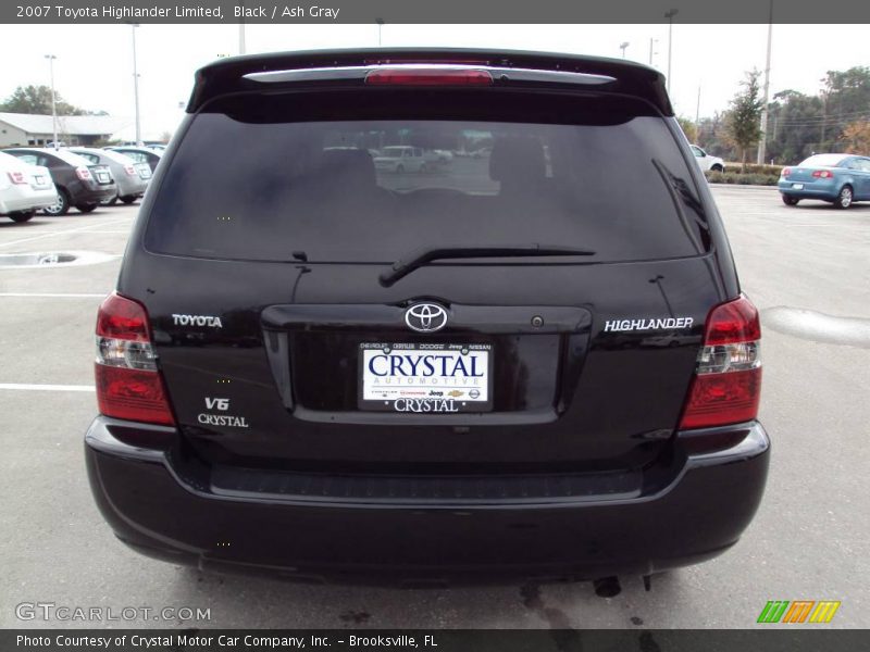 Black / Ash Gray 2007 Toyota Highlander Limited