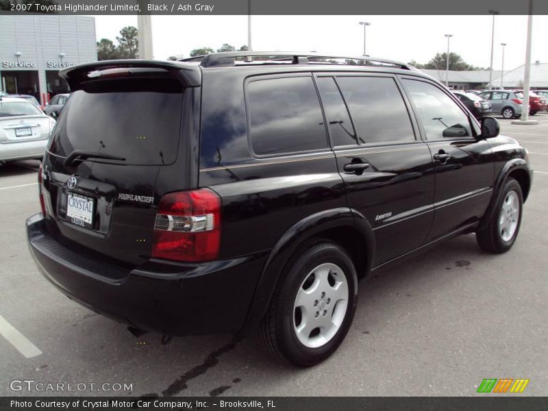 Black / Ash Gray 2007 Toyota Highlander Limited