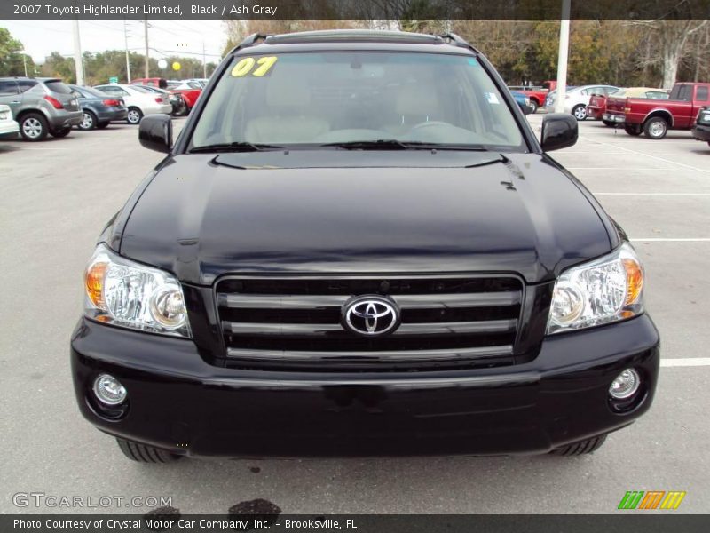 Black / Ash Gray 2007 Toyota Highlander Limited