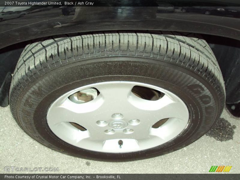 Black / Ash Gray 2007 Toyota Highlander Limited