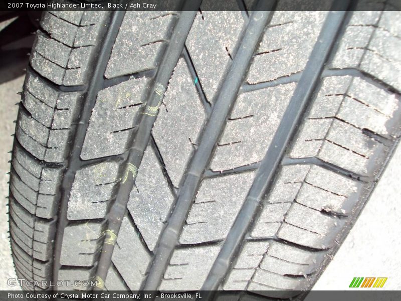 Black / Ash Gray 2007 Toyota Highlander Limited