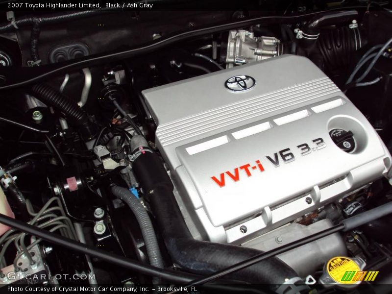 Black / Ash Gray 2007 Toyota Highlander Limited