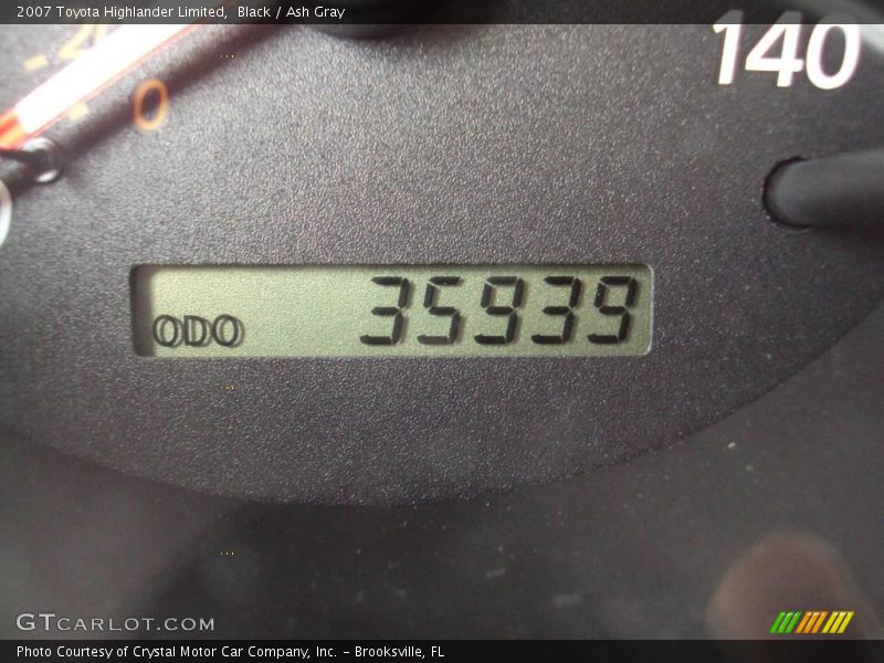 Black / Ash Gray 2007 Toyota Highlander Limited