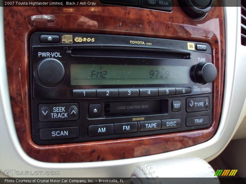 Black / Ash Gray 2007 Toyota Highlander Limited
