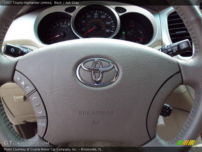 Black / Ash Gray 2007 Toyota Highlander Limited