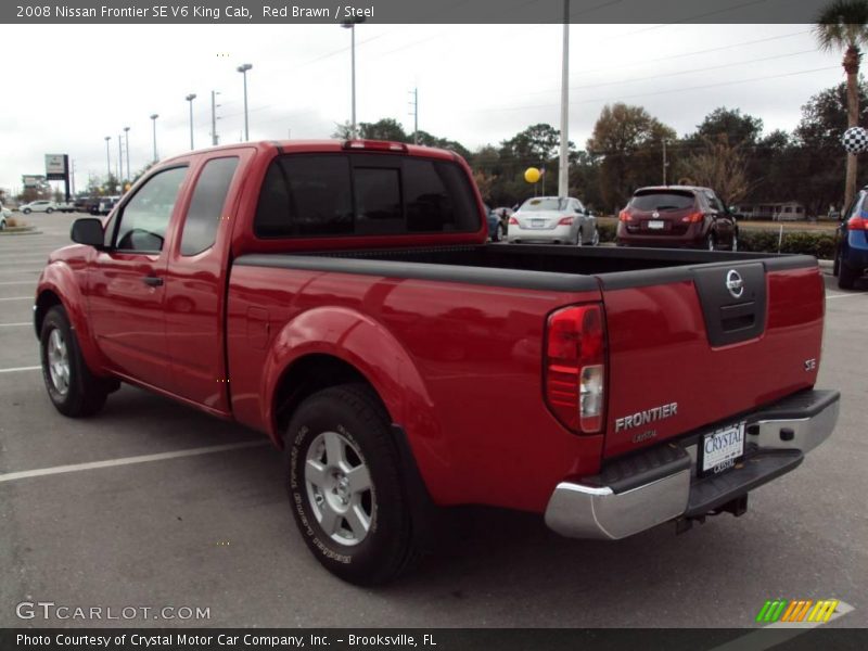 Red Brawn / Steel 2008 Nissan Frontier SE V6 King Cab