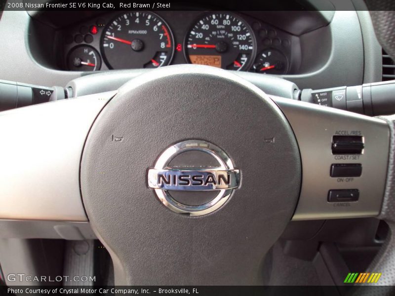Red Brawn / Steel 2008 Nissan Frontier SE V6 King Cab