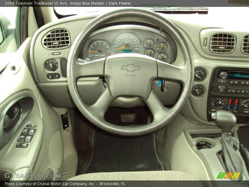 Indigo Blue Metallic / Dark Pewter 2004 Chevrolet TrailBlazer LS 4x4