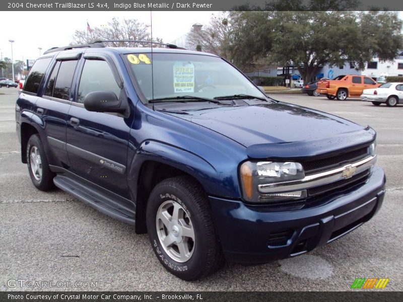 Indigo Blue Metallic / Dark Pewter 2004 Chevrolet TrailBlazer LS 4x4