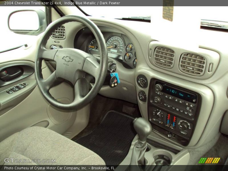 Indigo Blue Metallic / Dark Pewter 2004 Chevrolet TrailBlazer LS 4x4