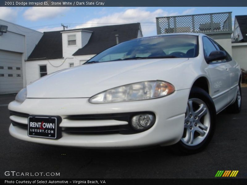 Stone White / Dark Slate Gray 2001 Dodge Intrepid ES