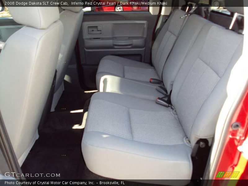 Inferno Red Crystal Pearl / Dark Khaki/Medium Khaki 2008 Dodge Dakota SLT Crew Cab