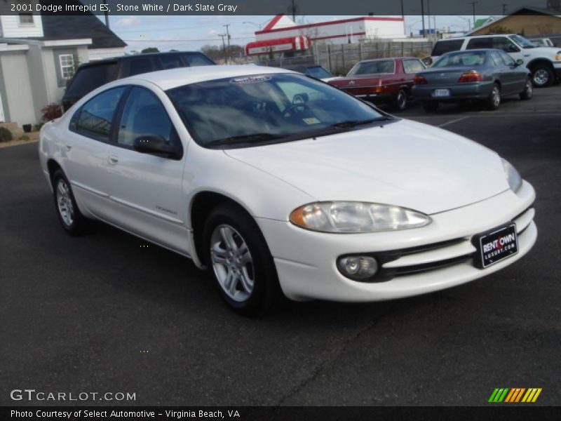 Stone White / Dark Slate Gray 2001 Dodge Intrepid ES