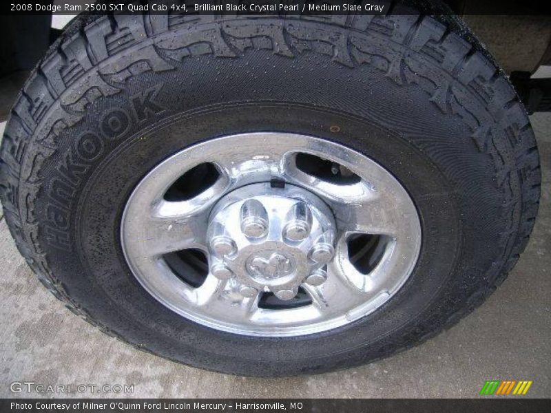 Brilliant Black Crystal Pearl / Medium Slate Gray 2008 Dodge Ram 2500 SXT Quad Cab 4x4