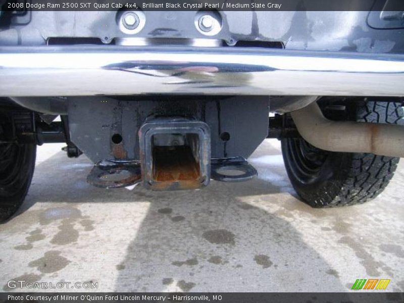 Brilliant Black Crystal Pearl / Medium Slate Gray 2008 Dodge Ram 2500 SXT Quad Cab 4x4