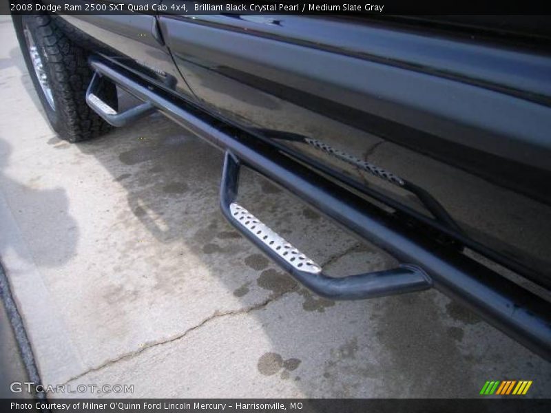 Brilliant Black Crystal Pearl / Medium Slate Gray 2008 Dodge Ram 2500 SXT Quad Cab 4x4